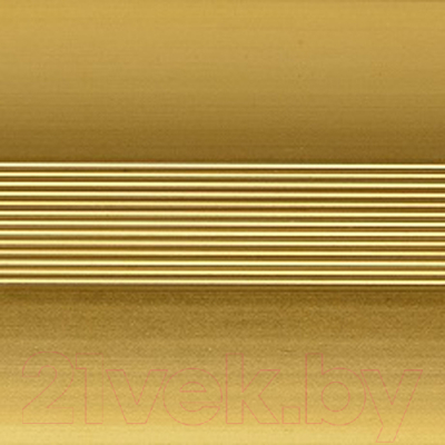 Порог Русский Профиль Анодированный разноуровневый  с дюбелем 30мм 1.35м (золото матовое)