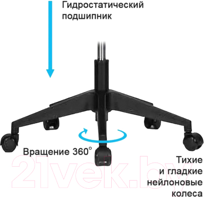 Кресло офисное Deli E4510 (черный)