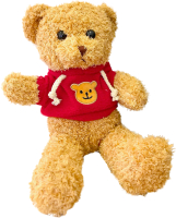 Мягкая игрушка Sharktoys Медведь Таежка в красном свитере / 2090001 - 