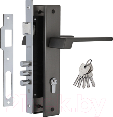 Изображение товара Замок врезной Нора-М N111-85 M / 16713 (графит)