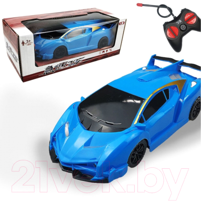 Радиоуправляемая игрушка Sharktoys Машина Рембо / 590000001 (голубой)