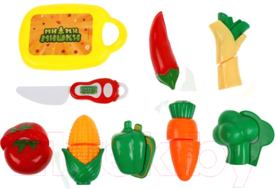 Набор игрушечных продуктов Играем вместе Набор овощей Ми-ми-мишки / 1809U199-R3