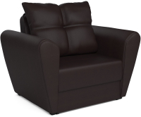 Кресло-кровать Mebel-Ars Квартет (экокожа шоколад) - 