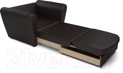 Кресло-кровать Mebel-Ars Квартет (экокожа шоколад)