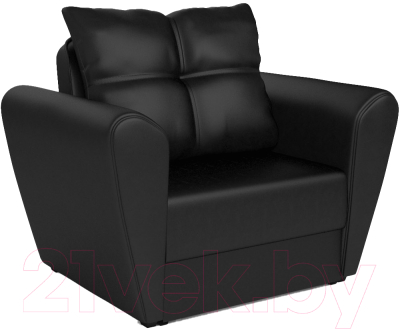 Кресло-кровать Mebel-Ars Квартет (экокожа черный)