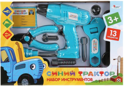 Набор инструментов игрушечный Играем вместе Синий трактор / 1703K162-R