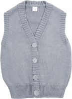 Жилет детский Amarobaby Knit Mild / AB-OD21-KNITM10/11-122 (серый, р. 122) - 