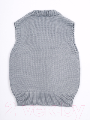 Жилет детский Amarobaby Knit Mild / AB-OD21-KNITM10/11-122 (серый, р. 122)