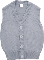 Жилет детский Amarobaby Knit Mild / AB-OD21-KNITM10/11-140 (серый, р. 140) - 