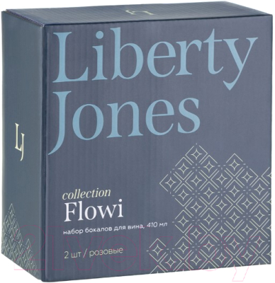 Набор бокалов Liberty Jones Flowi / HM-LJ-FL-WGLS-P410-2 (2шт, розовый)