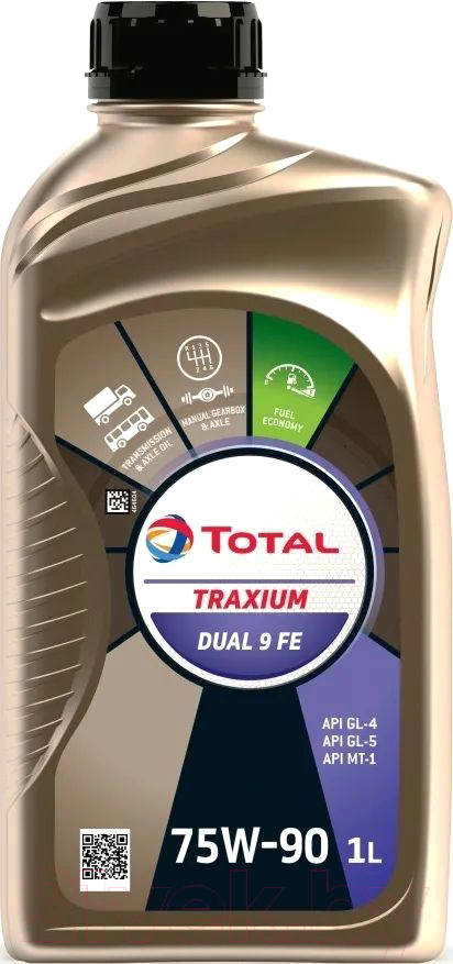 Трансмиссионное масло Total Traxium Dual 9 FE 75W90 / 214145