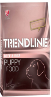 Сухой корм для собак Trendline Для щенков средних и крупных пород с говядиной (15кг) - 