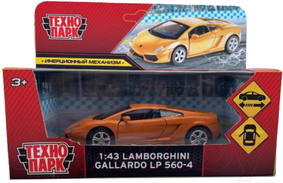 Автомобиль игрушечный Технопарк Lamborghini gallardo lp560-4 / 67324