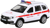 Автомобиль игрушечный Технопарк Lada Granta Cross Скорая / GRANTACRS-12SLAMB-WH - 