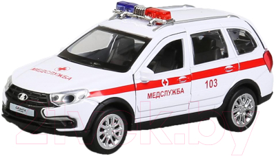 Автомобиль игрушечный Технопарк Lada Granta Cross Скорая / GRANTACRS-12SLAMB-WH