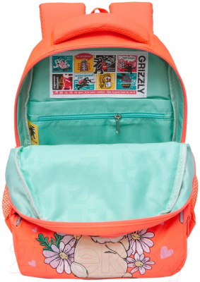 Школьный рюкзак Grizzly RG-360-3 (оранжевый)