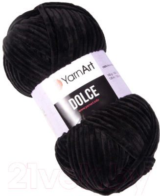 Пряжа для вязания Yarnart Dolce 100% микрополиэстер / 742 (120м, черный)