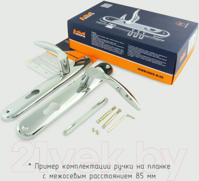 Изображение товара Ручка дверная Нора-М 96-85 (старая медь)