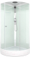 Душевая кабина Domani-Spa Simple 110 / DS01Sm110LWCl00-V1.2 (белый/прозрачное стекло) - 