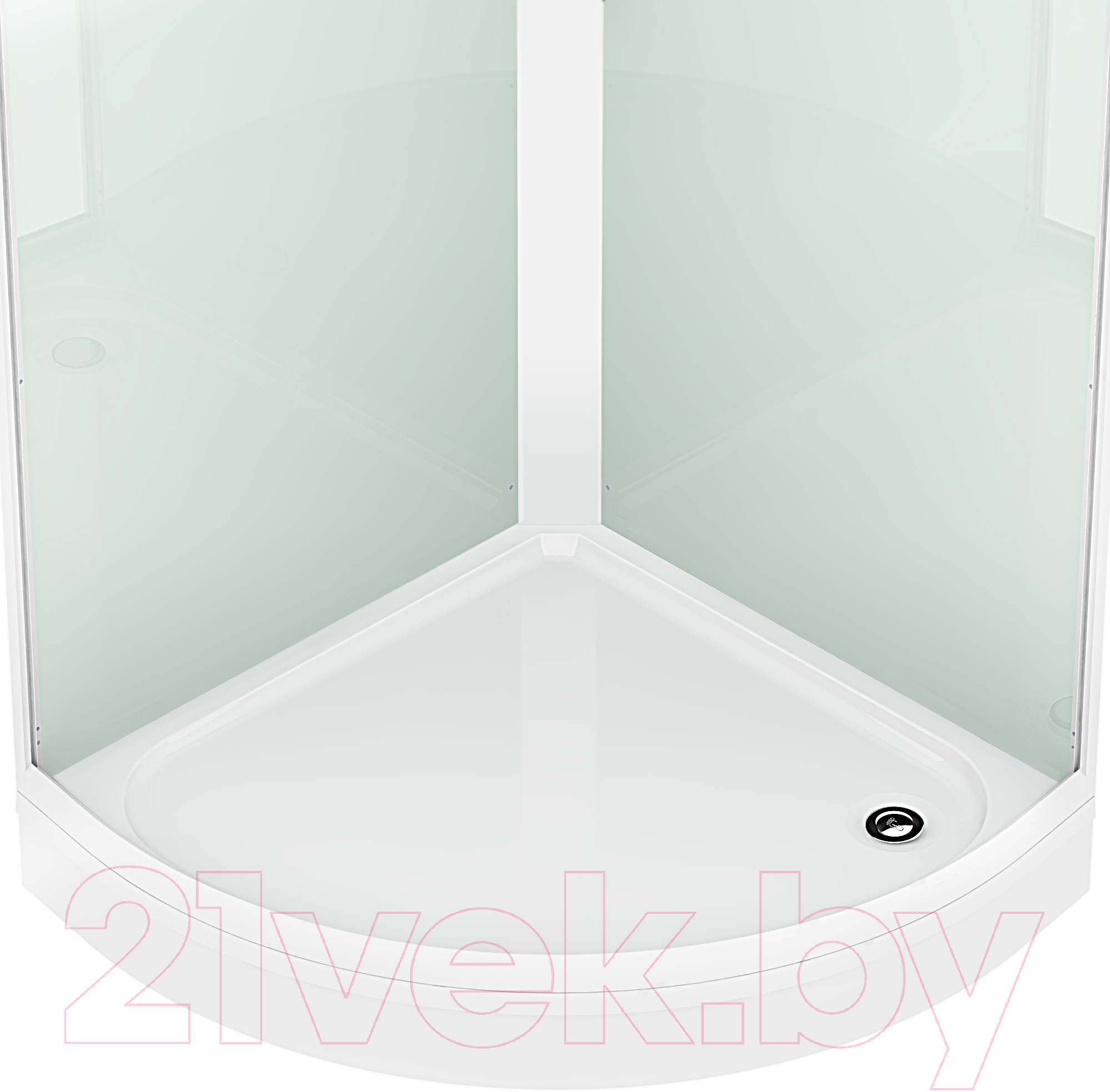 Душевая кабина Domani-Spa Simple 110 / DS01Sm110LWCl00-V1.2 (белый/прозрачное стекло) — фото 2