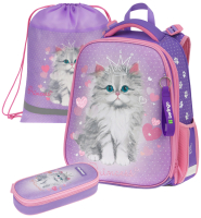 Школьный рюкзак Berlingo Expert Box. Royal kitty / RU09071L - 