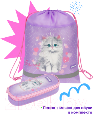 Школьный рюкзак Berlingo Expert Box. Royal kitty / RU09071L
