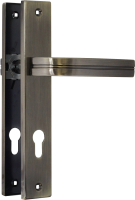 Ручка дверная Нора-М 106-85мм (старая бронза) - 