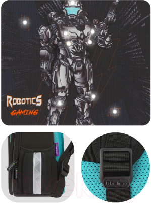 Школьный рюкзак Berlingo Expert Plus Robotics gaming / RU09037