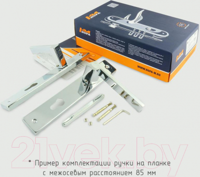 Изображение товара Ручка дверная Нора-М 111-85 (графит)