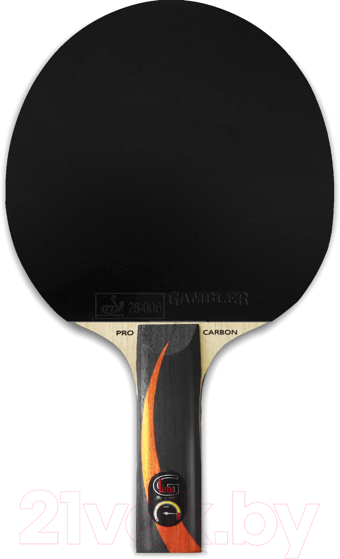Ракетка для настольного тенниса Gambler X Fast Carbon X3d / GRC-18