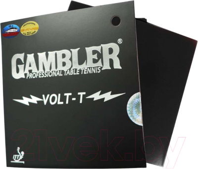 Накладка для ракетки настольного тенниса Gambler Volt T 2.1MM / GCP-2.1 (черный)