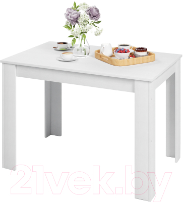 Обеденный стол ГМЦ Paprika 100x60 (белый)