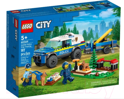 Конструктор Lego City Дрессировка полицейской собаки на выезде / 60369
