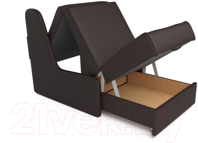 Кресло-кровать Mebel-Ars Аккорд №2 (экокожа шоколад)