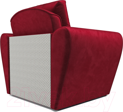Кресло-кровать Mebel-Ars Квартет (бархат красный Star Velvet 3 Dark Red)