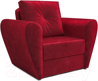 Кресло-кровать Mebel-Ars Квартет (бархат красный Star Velvet 3 Dark Red)