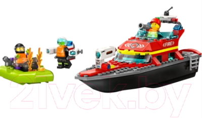 Конструктор Lego City Пожарная спасательная лодка / 60373