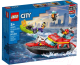Конструктор Lego City Пожарная спасательная лодка / 60373 - 