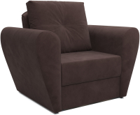 Кресло-кровать Mebel-Ars Квартет (велюр молочный шоколад НВ-178 13) - 