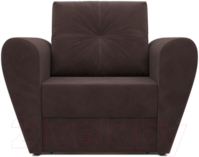 Кресло-кровать Mebel-Ars Квартет (велюр молочный шоколад НВ-178 13)