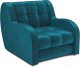 Кресло-кровать Mebel-Ars Аккордеон Барон (бархат сине-зеленый Star Velvet 43 Black Green) - 