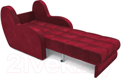 Кресло-кровать Mebel-Ars Аккордеон Барон (бархат красный Star Velvet 3 Dark Red)