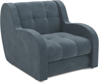 Кресло-кровать Mebel-Ars Аккордеон Барон (велюр серо-синий HB-178 26) - 