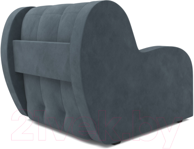 Кресло-кровать Mebel-Ars Аккордеон Барон (велюр серо-синий HB-178 26)