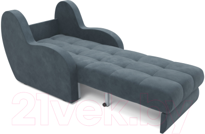 Кресло-кровать Mebel-Ars Аккордеон Барон (велюр серо-синий HB-178 26)