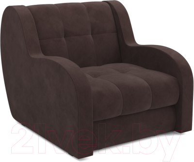 Кресло-кровать Mebel-Ars Аккордеон Барон (велюр молочный шоколад НВ-178 13)
