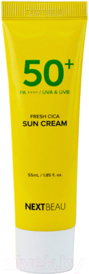 Крем солнцезащитный Nextbeau Fresh Cica Sun Cream SPF 50+ / PA++++ (55мл)