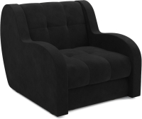 Кресло-кровать Mebel-Ars Аккордеон Барон (велюр черный НВ-178 17) - 