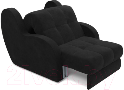 Кресло-кровать Mebel-Ars Аккордеон Барон (велюр черный НВ-178 17)