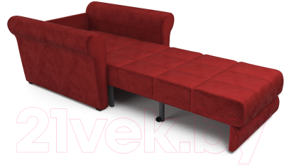 Кресло-кровать Mebel-Ars Гранд (бархат красный Star Velvet 3 Dark Red)